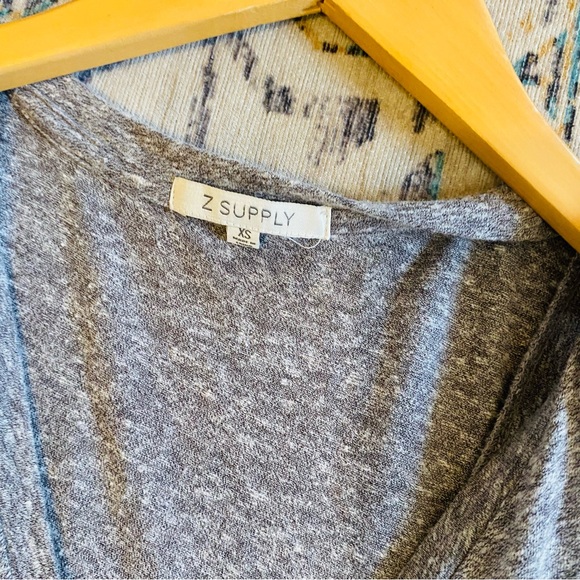 Z Supply Reverie Knot Triblend Midi Dress Heather Grey Size XS - Picture 8 of 9
